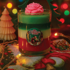 Christmas Glass Candle | 100% Soy Wax • Luxury Festive Fragrance