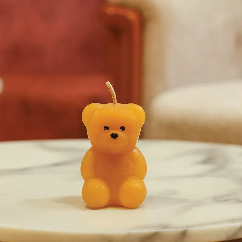 Mini Teddy Bear Decorative Candle