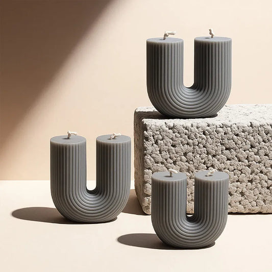 U Shape Decorative Scented Candle