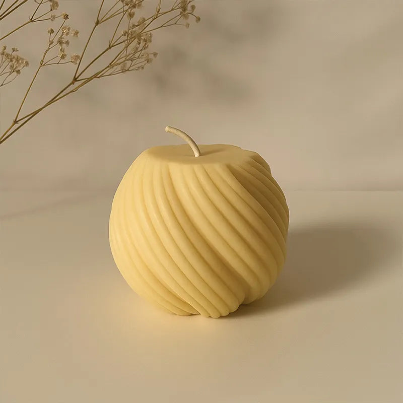 Spiral Apple Decorative Scented Candle