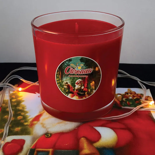 Christmas Glass Candle | 100% Soy Wax • Luxury Festive Fragrance