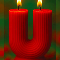 U Shape Decorative Scented Candle
