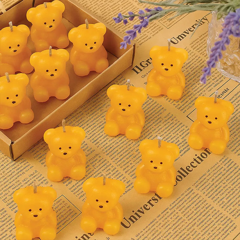 Mini Teddy Bear Decorative Candle